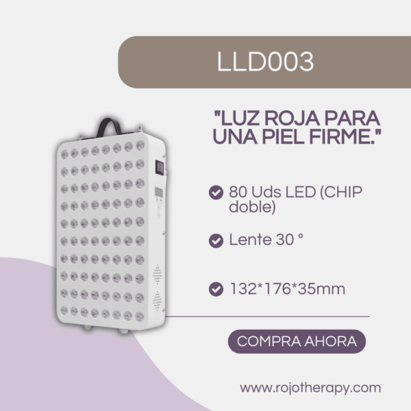 Dispositivo de Terapia de Luz Roja LLD003 – Potencia y Cobertura para Tratamientos Intensivos