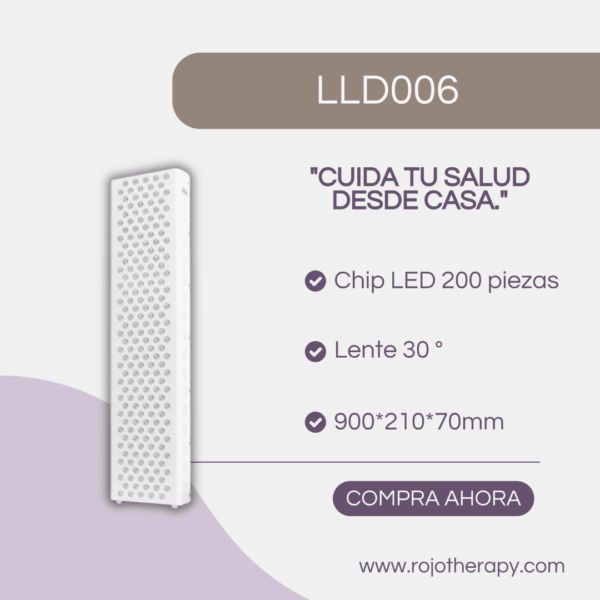 Dispositivo de Terapia de Luz Roja LLD006 – Potente Resultados Profesionales